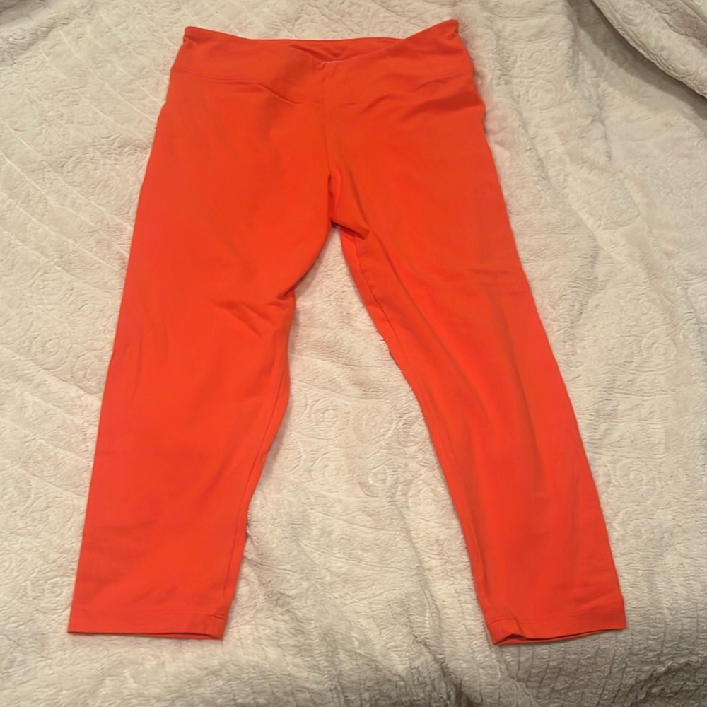 J crew crop leggings orange size large